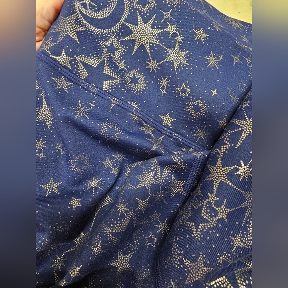 Starry Night Blue Leggings Fabletics Power Hold S - Picture 2 of 3